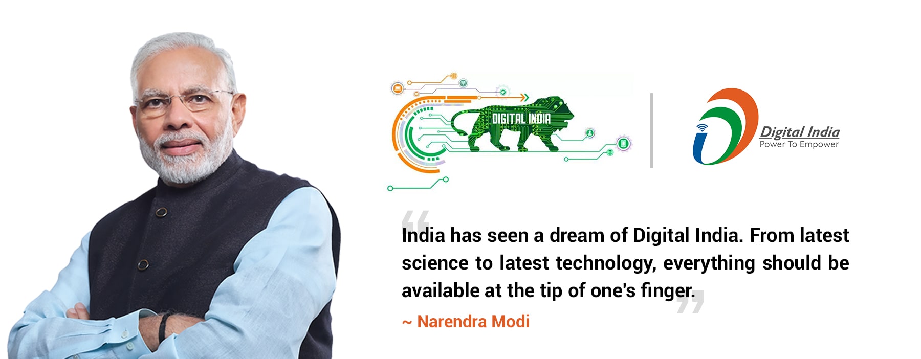 Digital India Initiative by government of india to promote digital literacy and bringing digital inclusion.